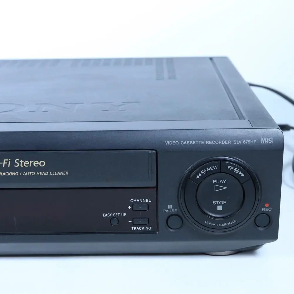 Sony SLV-675HF VCR 4-Head Hi-Fi Stereo VHS Player TESTED & WORKING No Remote